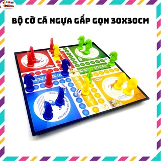 Bộ cờ cá ngựa Sato Made In Việt Nam có hộp đựng, board game(383)