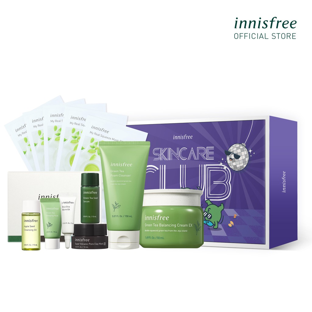 Bộ sản phẩm chăm sóc dưỡng ẩm innisfree Green Tea Balancing Set