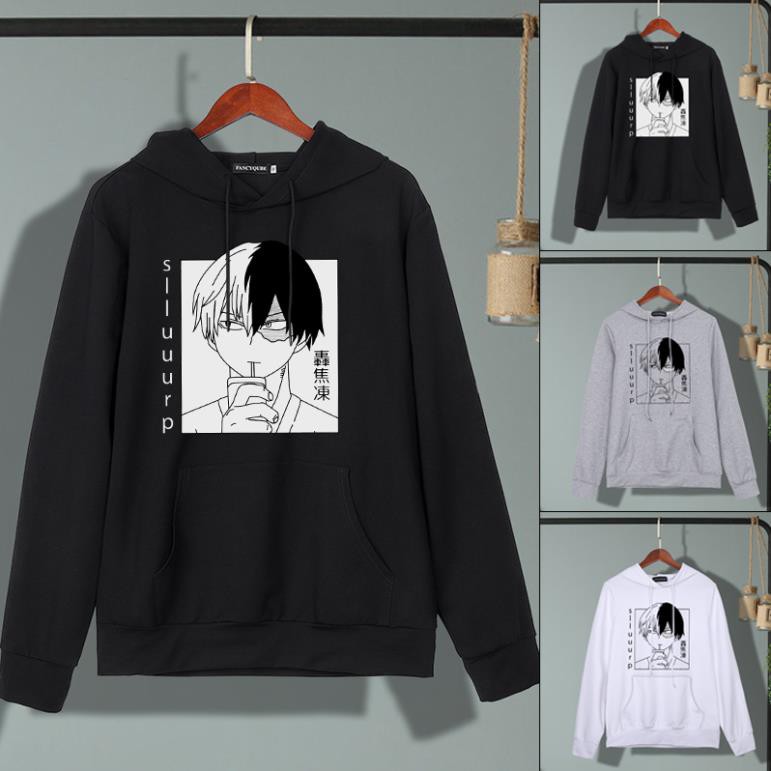 SALE- Áo hoodie hóa trang nhân vật shoto todoroki trong anime My Hero Academia thời trang unisex - áo siêu chất
