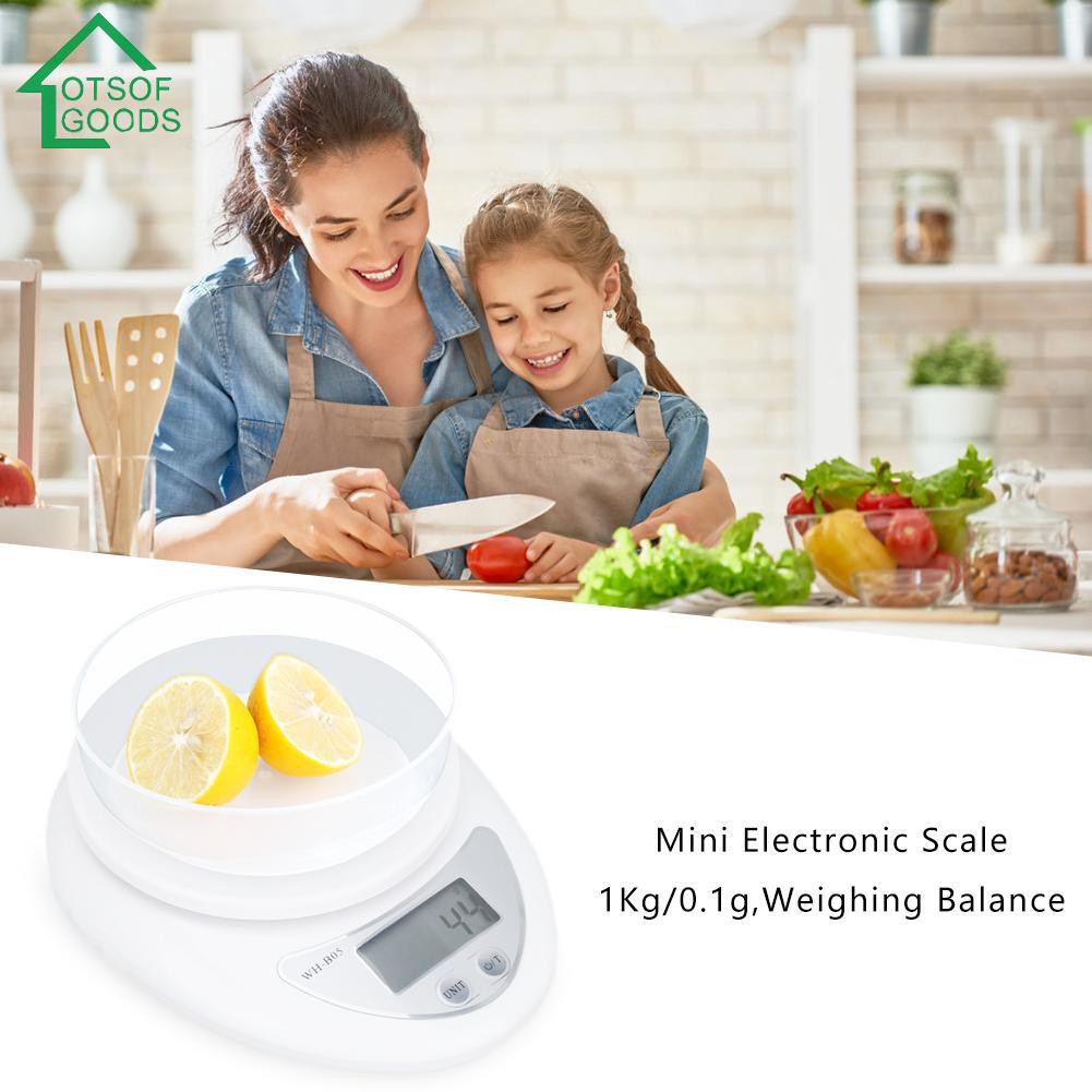 Cân Điện Tử Mini 1kg / 0.1g Tiện Dụng Cho Nhà Bếp