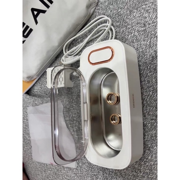 Máy làm sạch bằng sóng âm kính, trang sức, cọ trang điểm bằng tia UV CS02, CS05 Oidire Đức, tặng 1 lọ dung dịch vệ sinh