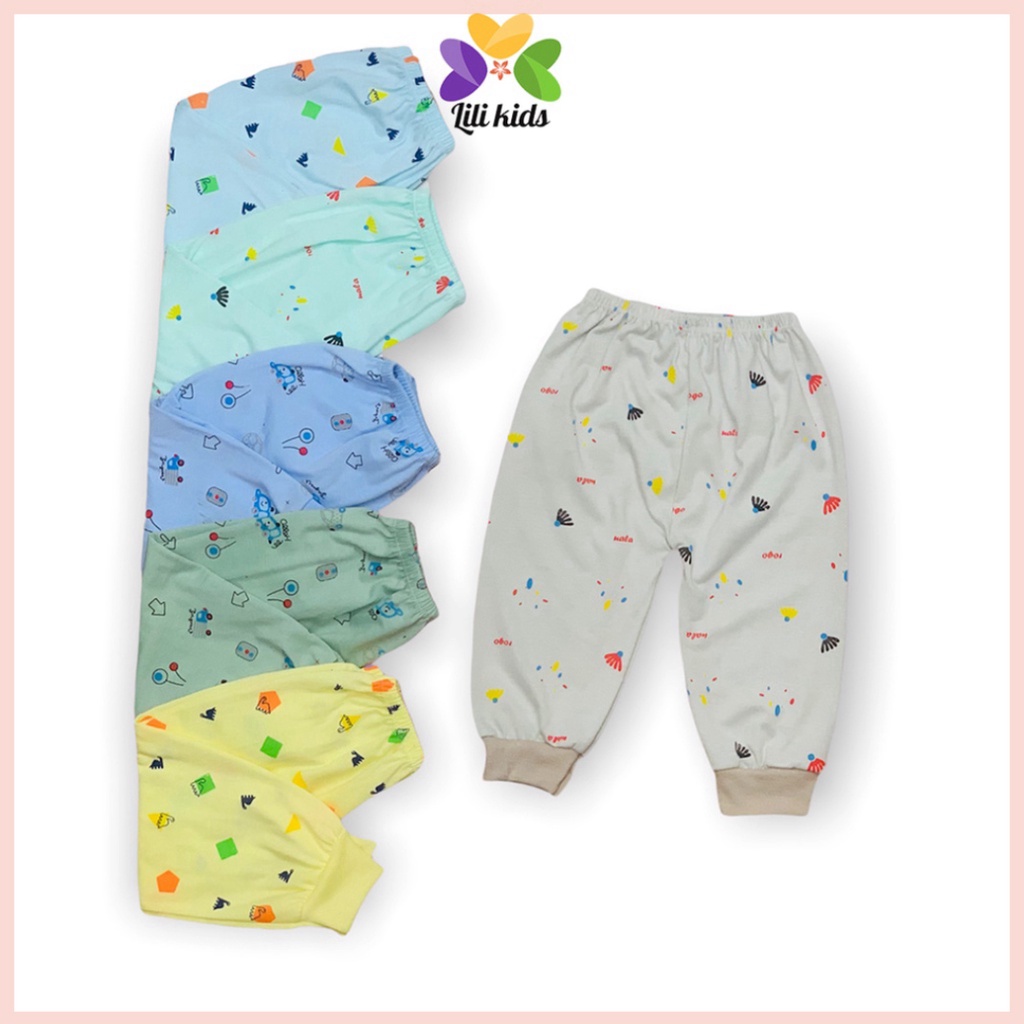 Quần dài cho bé trai bé gái chống muỗi nằm điều hòa chất cotton QCD12