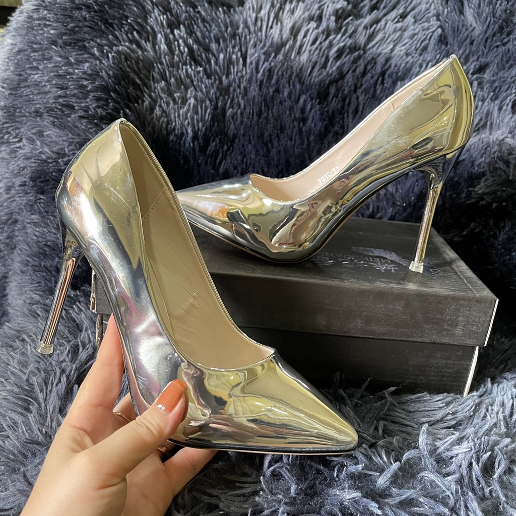 giày cao gót tráng gương sang chảnh-1811