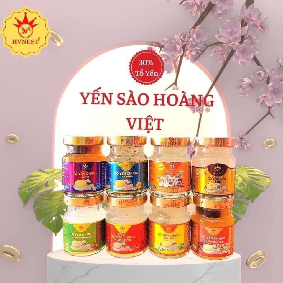 Mua 10 tặng 1, Yến sào Hoàng Việt, Yến chưng sẵn Hoàng Việt (full 9 vị)