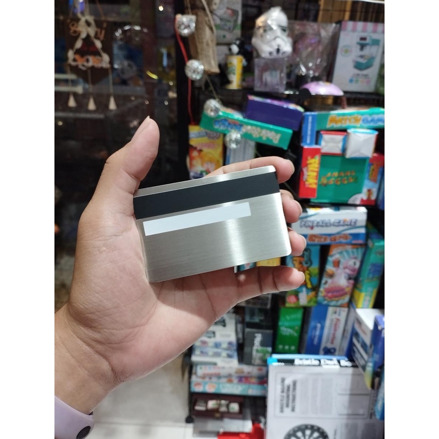 PHÔI THẺ ATM THẺ TÍN DỤNG KIM LOẠI TRƠN - MÀU XÁM XƯỚC