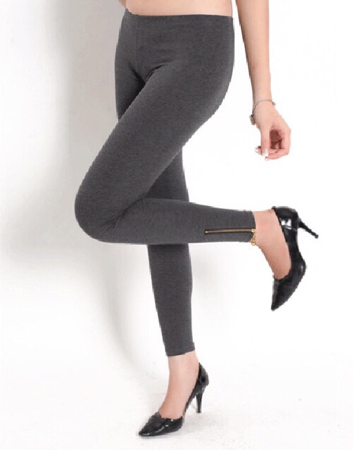 Quần legging nữ Navi co dãn có khoá kéo