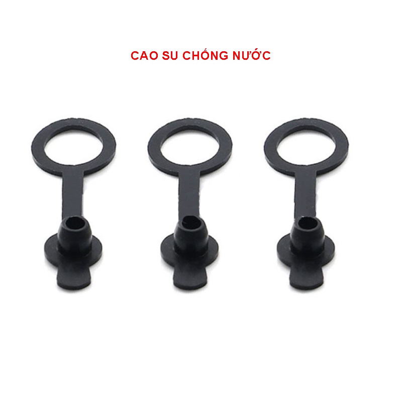 Giắc cái DC-022K DC-022V chân gài và vặn ốc 5.5x2.1mm có cao su chống nước