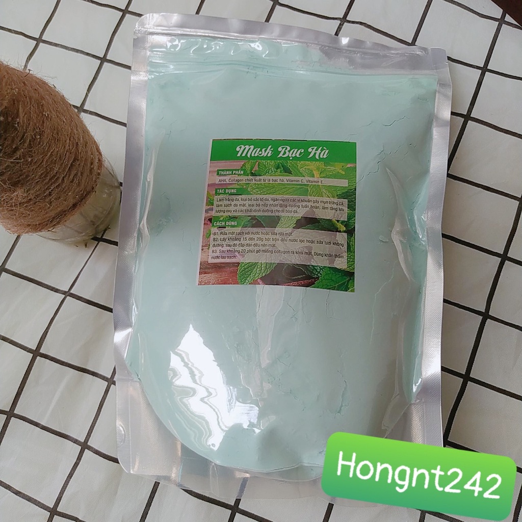 Mặt Nạ Dẻo Bạc Hà Handmade Dùng Cho Da Dầu, Da Mụn