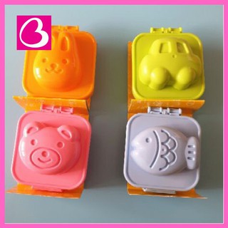 Bộ 2 khuôn Bento làm cơm, ép trứng kokobu Nhật Bản