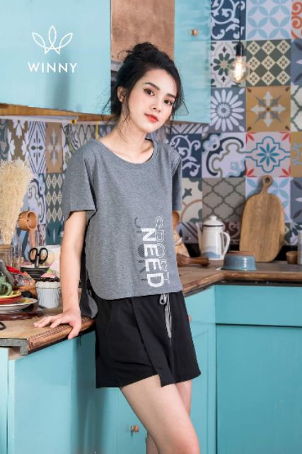 Bộ áo T-shirt quần giả váy cotton Winny SO4535 Giá 368.000đ