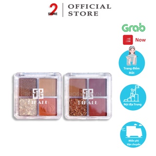 Phấn Mắt🌟Bảng Phấn Mắt 4 Ô Dikalu Pumpkin Wine Red