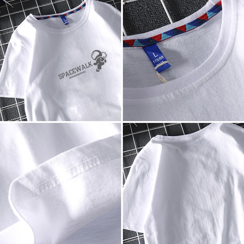 Áo Thun 100% Cotton Tay Ngắn Thời Trang Dành Cho Nam Và Nữ 2021