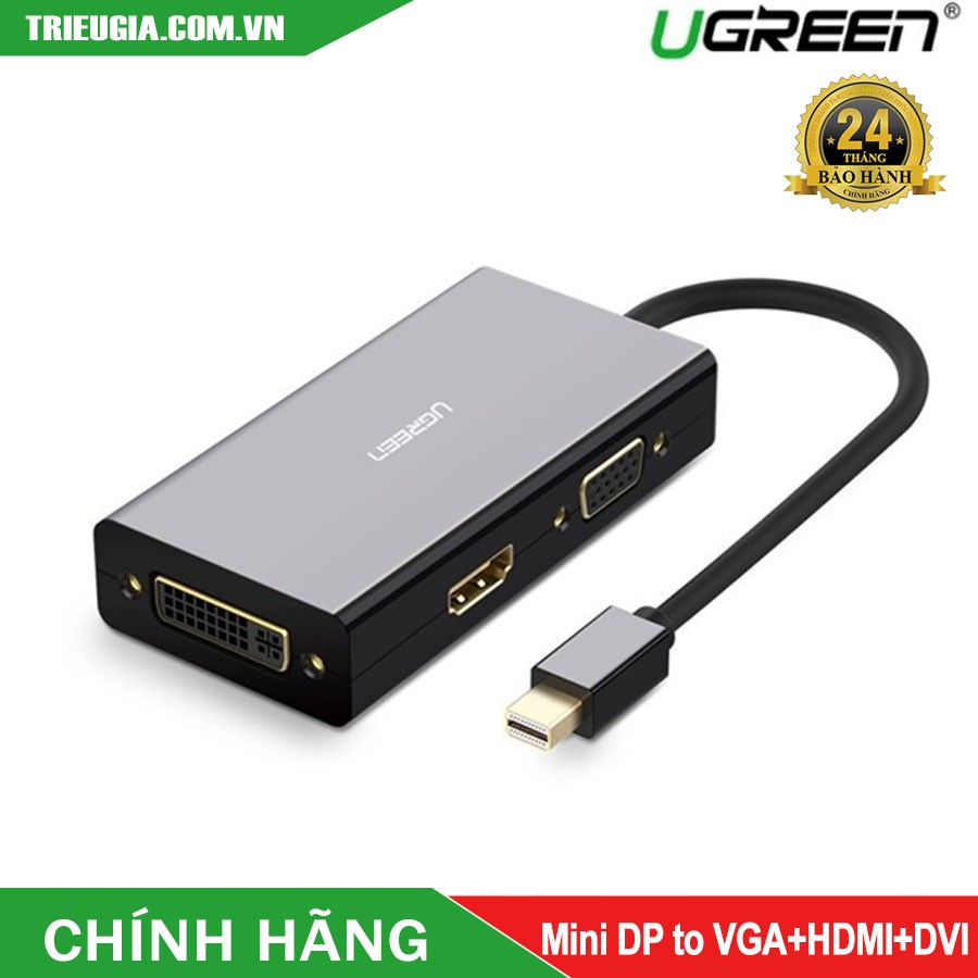 Cáp Thunderbolt - Mini DP To HDMI + VGA + DVI 24+1 Chính Hãng Ugreen - 20417 20418