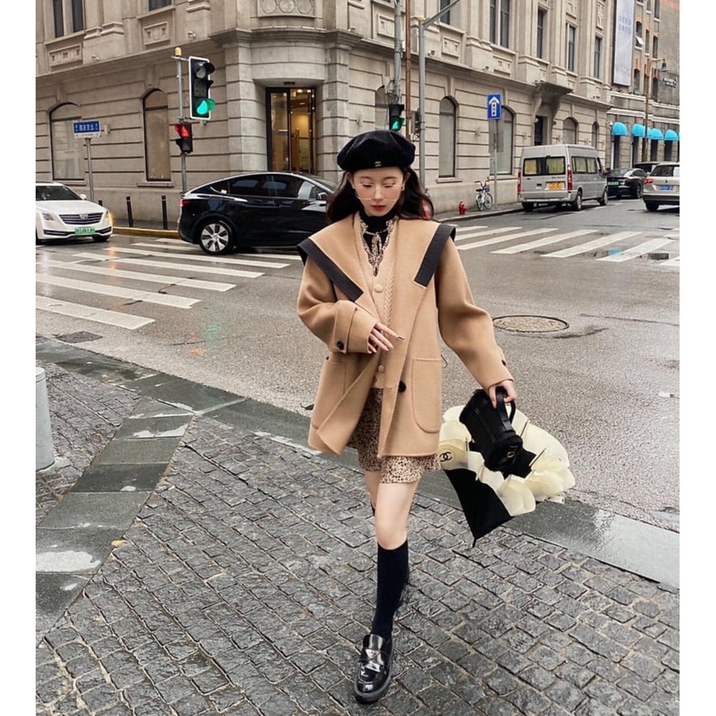 FREESHIP Áo khoác măng tô Dạ Thủy Thủ 2 lớp Hàn Quốc Unisex Hot Trend 2022 - Áo Khoác Dạ Siêu Dày, Siêu Ấm X.Store 905