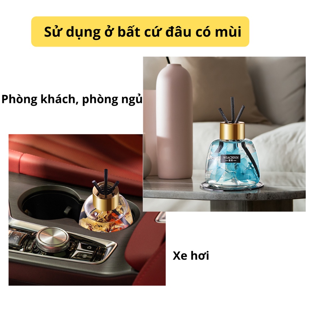 Nước Hoa Ô Tô Tinh Dầu Thơm Xe Hơi Thiên Nhiên 120ML Thơm Phòng Ngủ Đế Cao Su Chống Trượt KT10