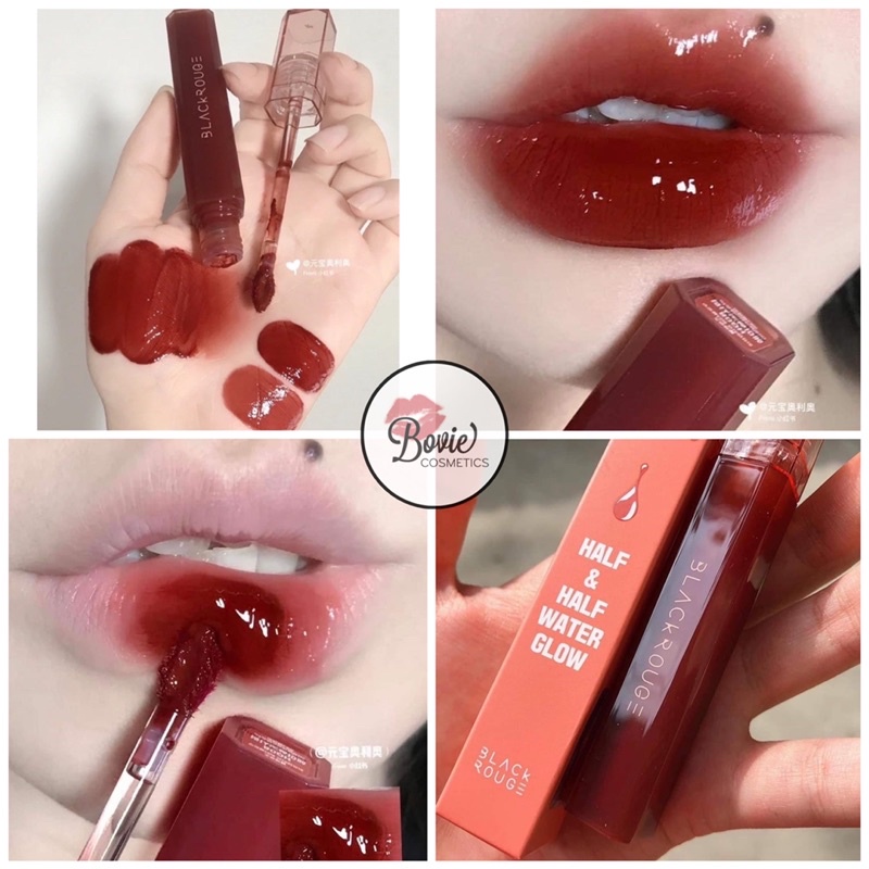 Son Tint Bóng Black Rouge Water Glow Tint HG08 Hazenut Syrup
