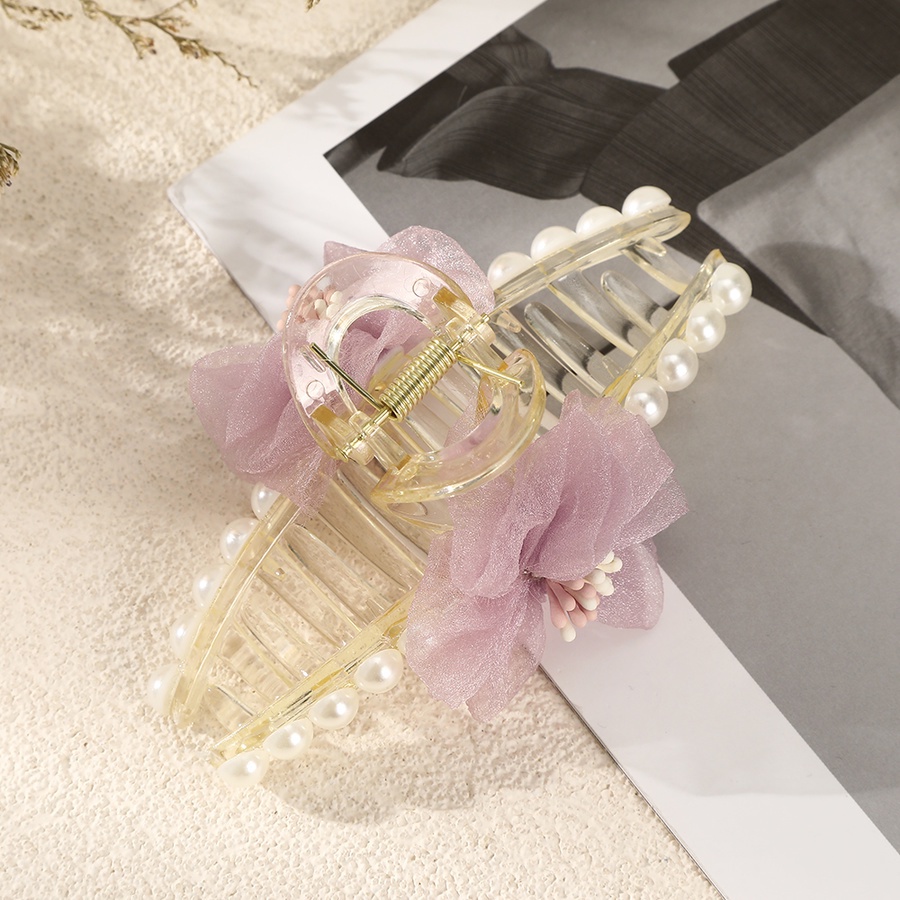 Giá Đỡ Kẹp Tóc Hình Hoa Đính Ngọc Trai Thời Trang Hàn Quốc