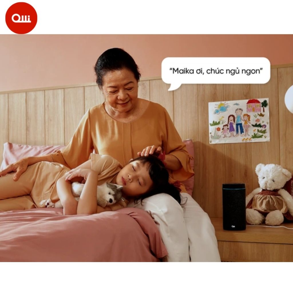 Loa điều khiển bằng giong nói Maika Chính hãng - Loa thông minh tiếng việt wifi, bluetooth , trợ lý ảo , nhà thông minh