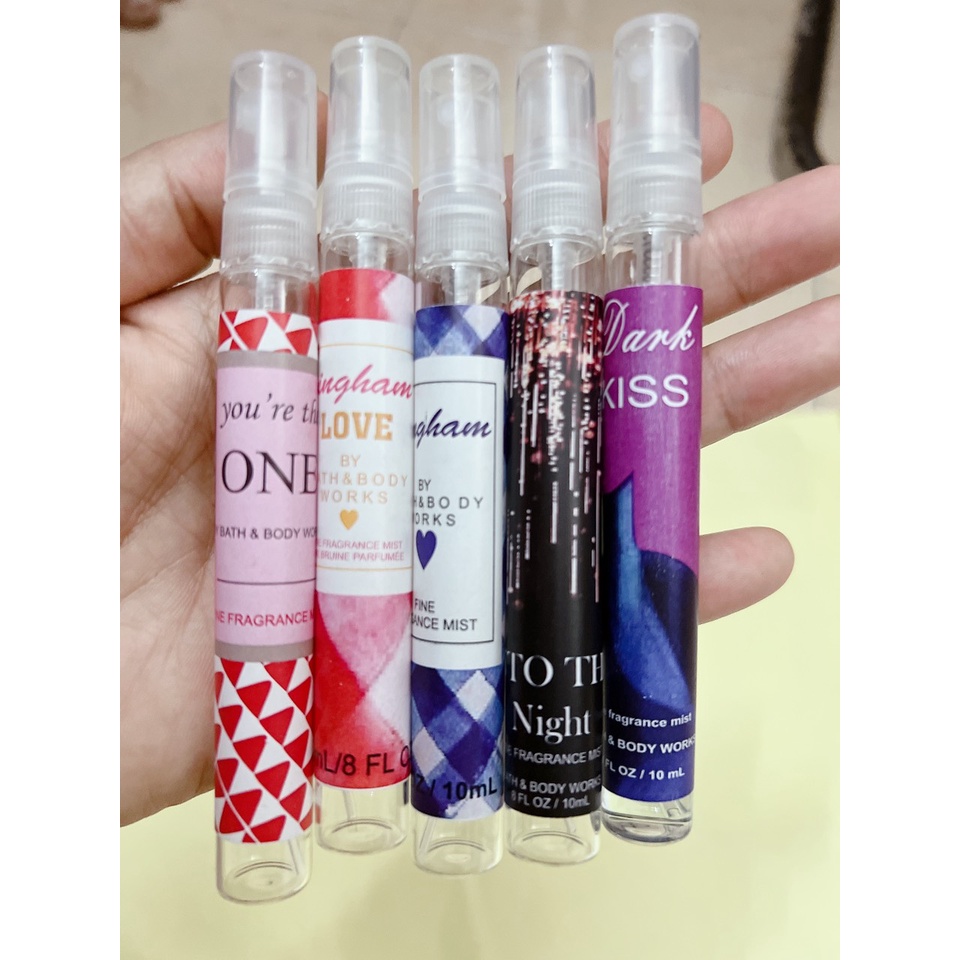 combo 5 chai chiết bath and body works 10ml