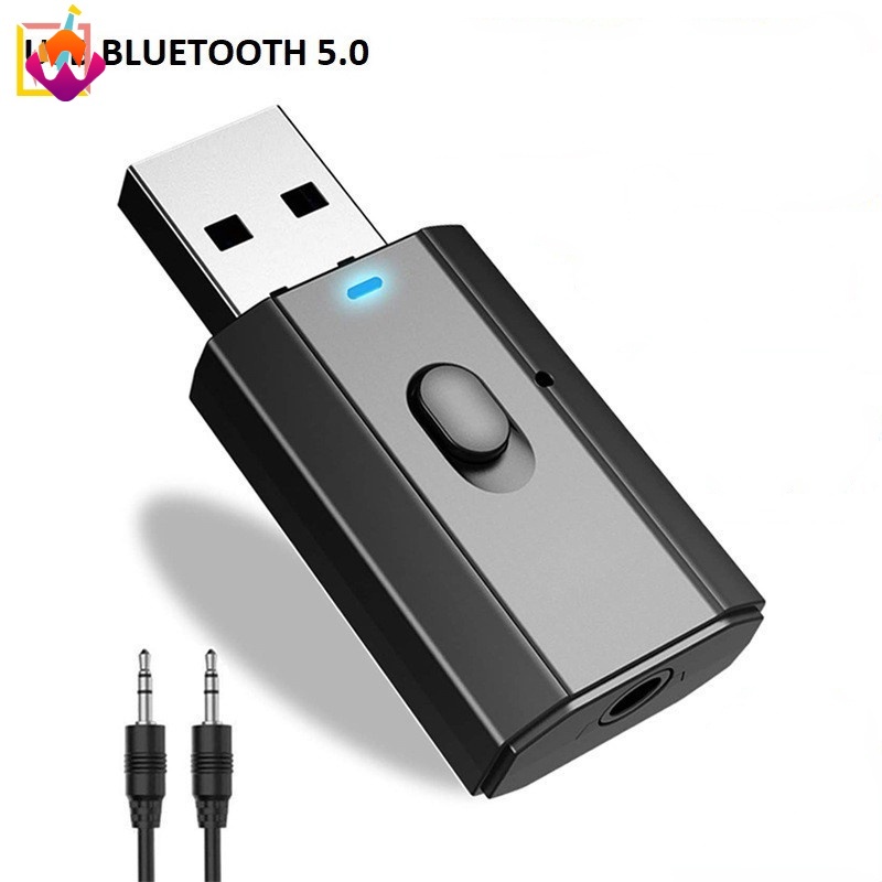 【MỚI ĐẾN】 Bộ Phát USB Bluetooth 5.0 Bộ Thu Không Dây Rảnh Tay 3.5mm HSU