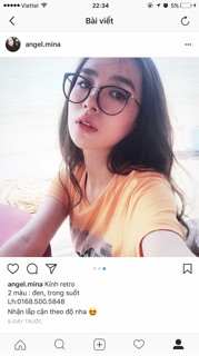Kính gọng khoan D siêu đẹp