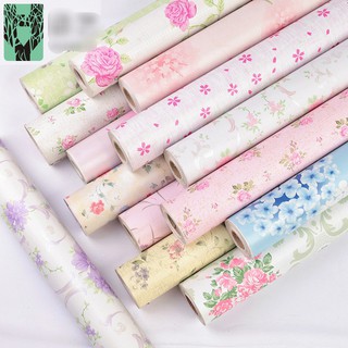 Giấy Dán Tường 45cm Rộng x 1m Dài Mẫu Hoa Lá Thiên Nhiên MM004