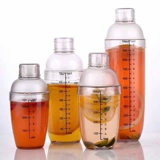 Bình shaker - Bình lắc nhựa vạch đen