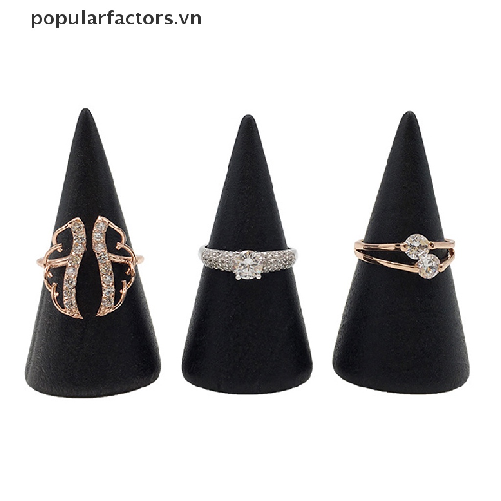 Kệ gỗ Trưng Bày Nhẫn Hình Nón Tiện Dụng