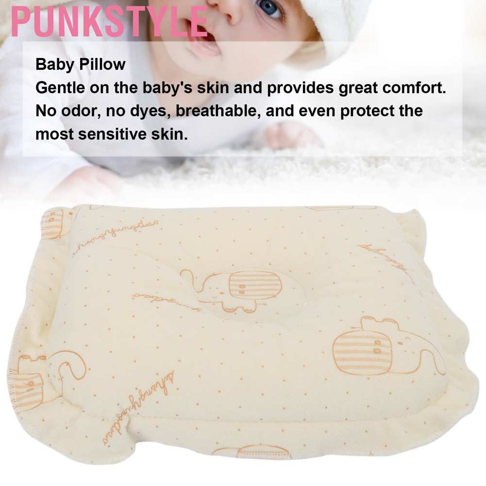 Punkstyle Professional Baby Sleeping Pillow Prevent Flat Head Soft Breathable Infant Support Pillows