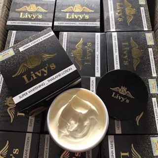 Kem body Thái Lan chính hãng Livy's đen mẫu mới Super VIP giúp da trắng sáng 250gr