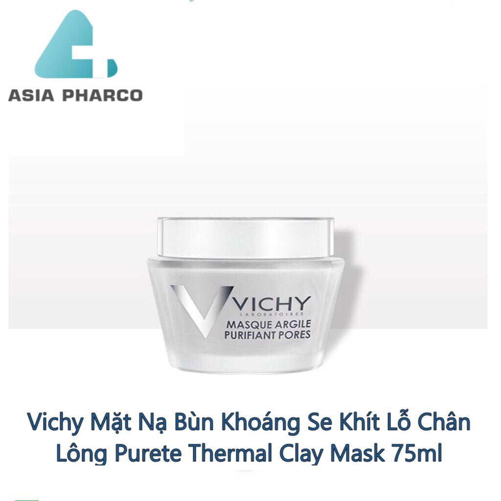 Vichy Mặt Nạ Bùn Khoáng Se Khít Lỗ Chân Lông Purete Thermal Clay Mask 75ml