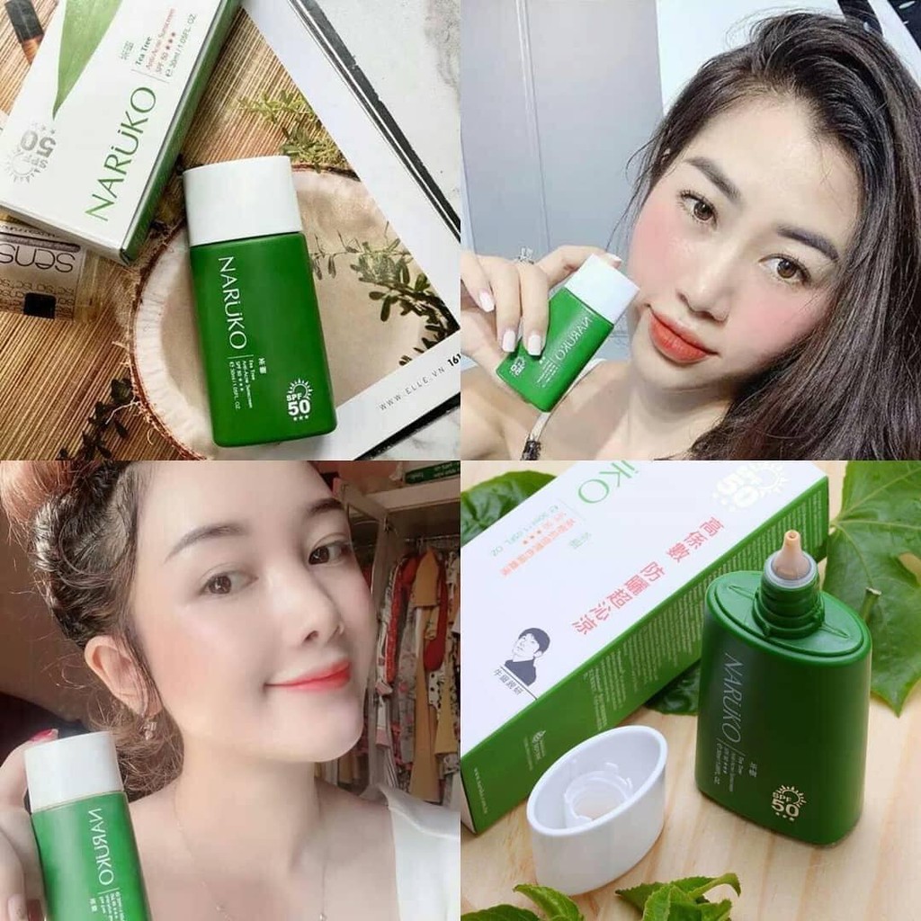 Kem Chống Nắng NARUKO TEA TREE ANTI-ACNE SUNSCREEN SPF50+++