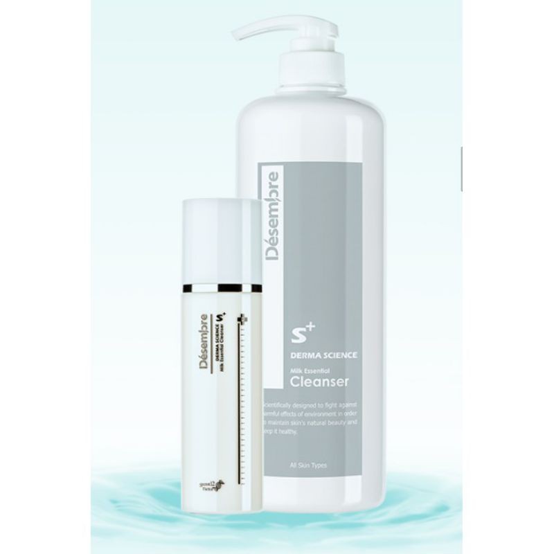 Sữa rửa mặt dạng sữa Desembre Derma science Milk Essential cleanser 150ml/ 1000ml sạch sâu, dưỡng ẩm