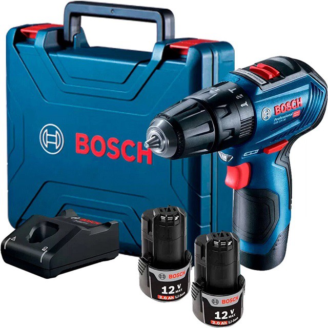 [CHÍNH HÃNG] Máy Khoan Bắt Vít Dùng Pin Bosch GSB 12V-30, Tốc Độ Khoan Nhanh, Tuổi Thọ Cao, Mô-tơ Không Chổi Than