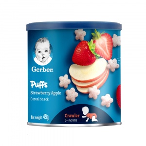 Bánh ăn dặm ngôi sao Gerber vị Cam Chuối / chuối táo (49gr)