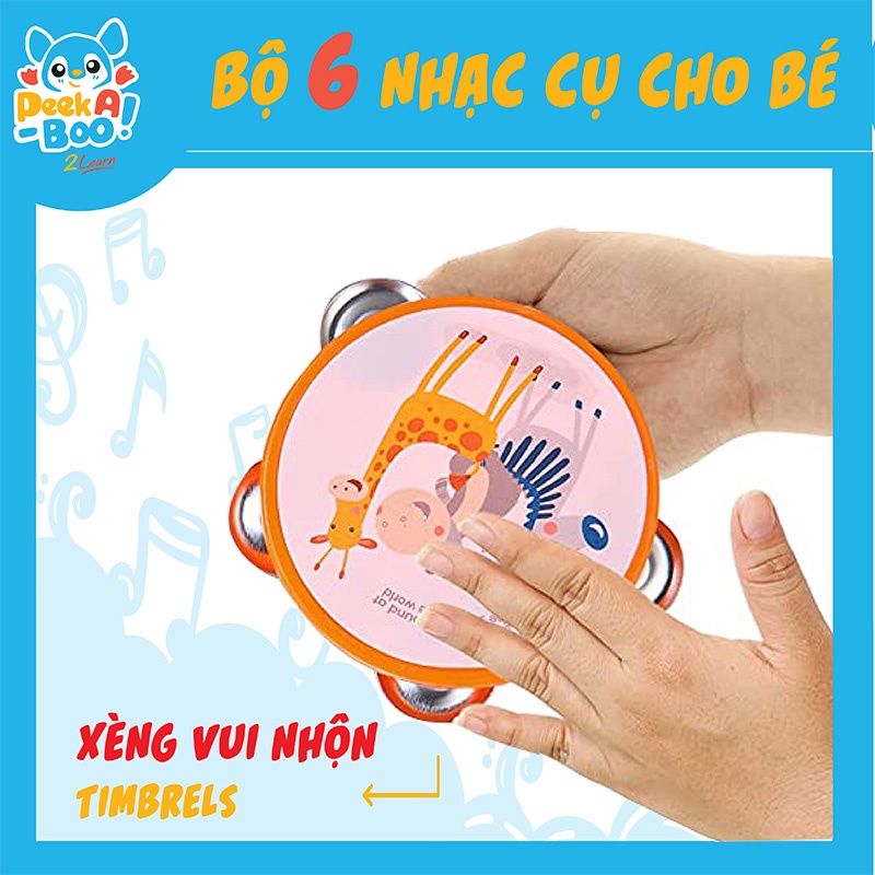 Đồ Chơi Peek A Boo Bộ 6 Nhạc Cụ Cho Bé PAB015
