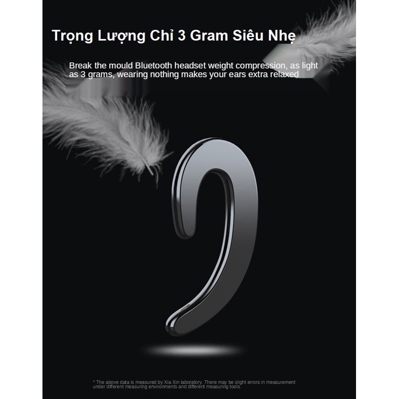 Tai nghe bluetooth Thế Hệ Mới 2021 - Thiết Kế Móc Vành Tai - Đi Xe Máy - Tránh Giảm Đau Tai - Trẻ Trung Năng Động