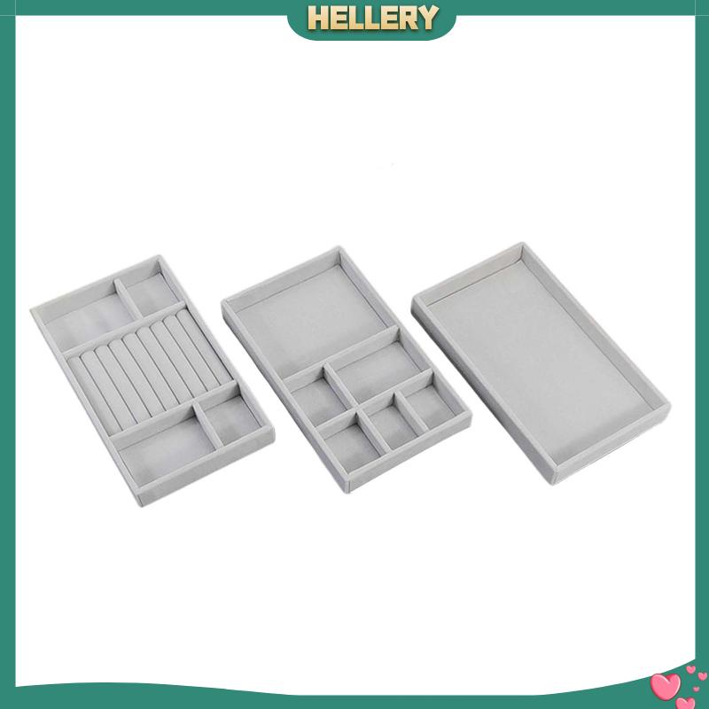 [HelleryVN] Bộ 3 Khay Trưng Bày Trang Sức / Đồ Trang Sức / Mặt Dây Chuyền / Ngăn Kéo