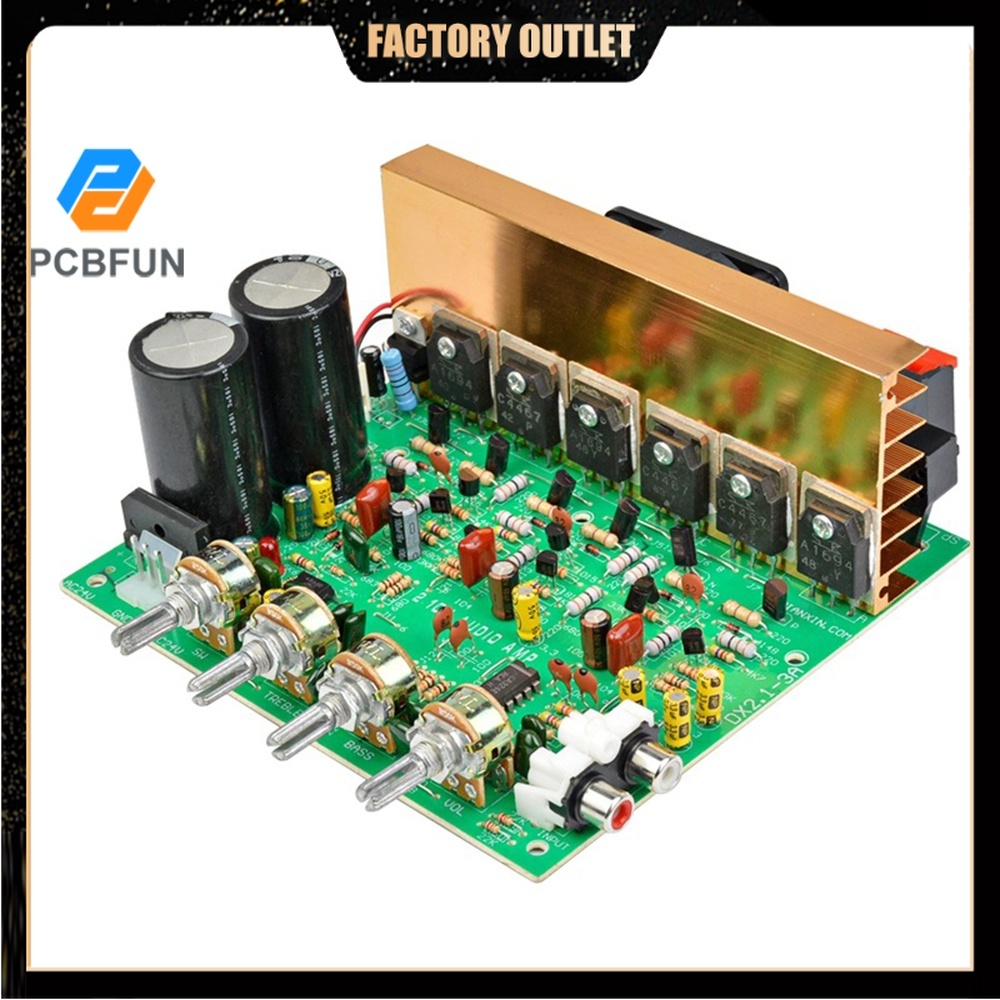 Bảng Mạch Khuếch Đại Âm Thanh Loa DX-2.1 Kênh 3 * 80W