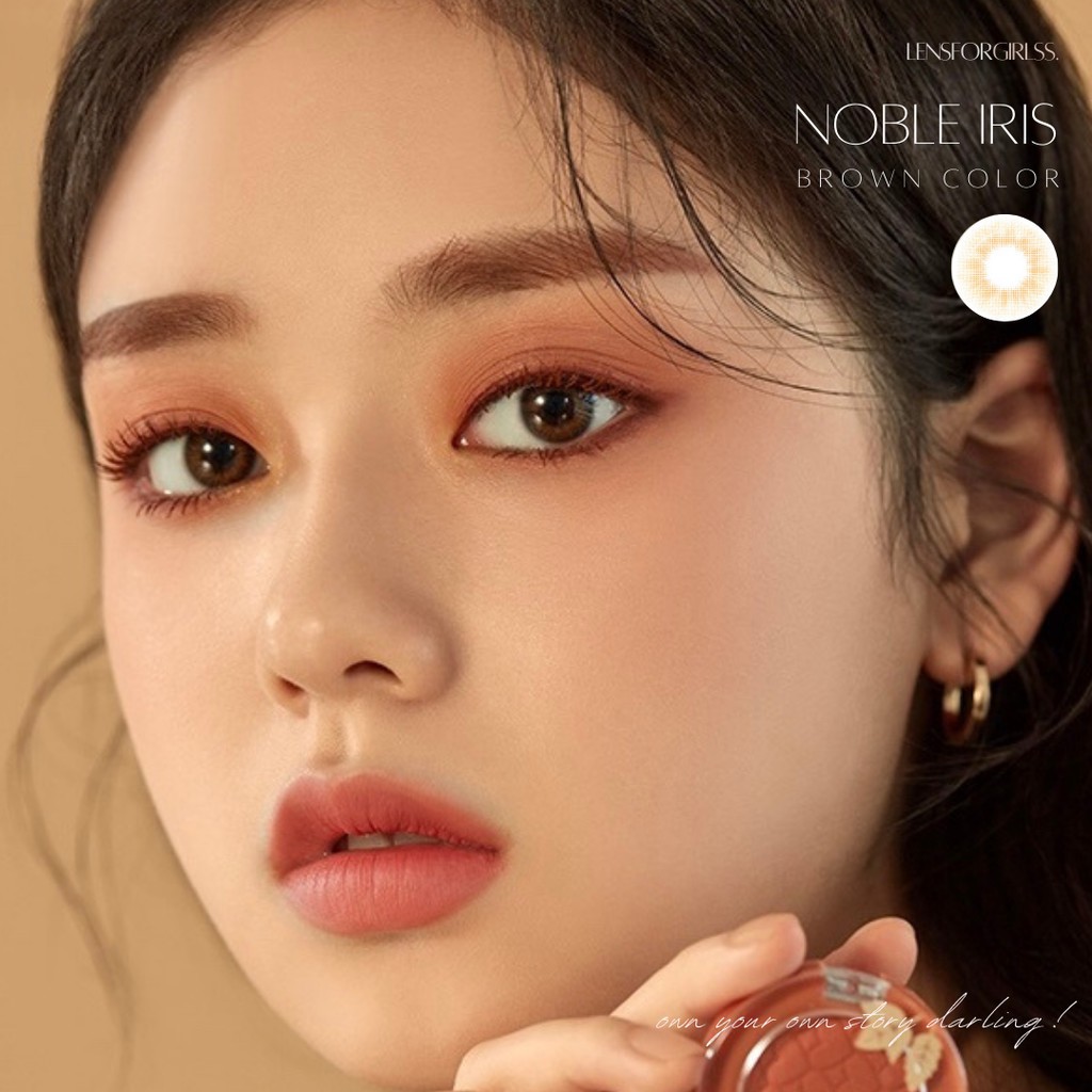 kính áp tròng cận Kính áp tròng NOBLE IRIS BROWN Made in Korea (Hsd 3-6 tháng)