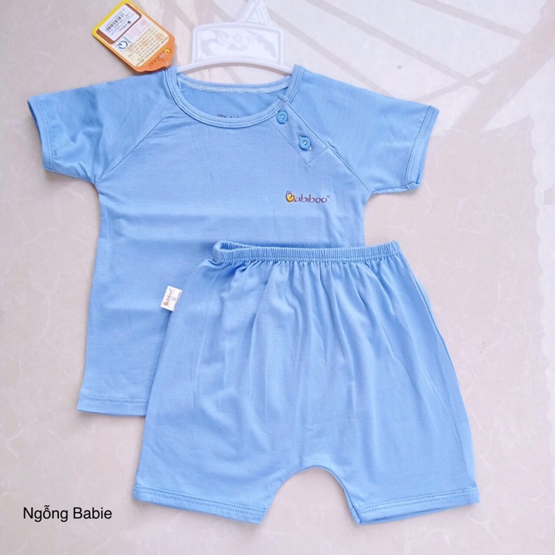 BỘ SƠ SINH NGẮN TAY CÀI VAI - VẢI VISCO SIÊU MỀM MỊN