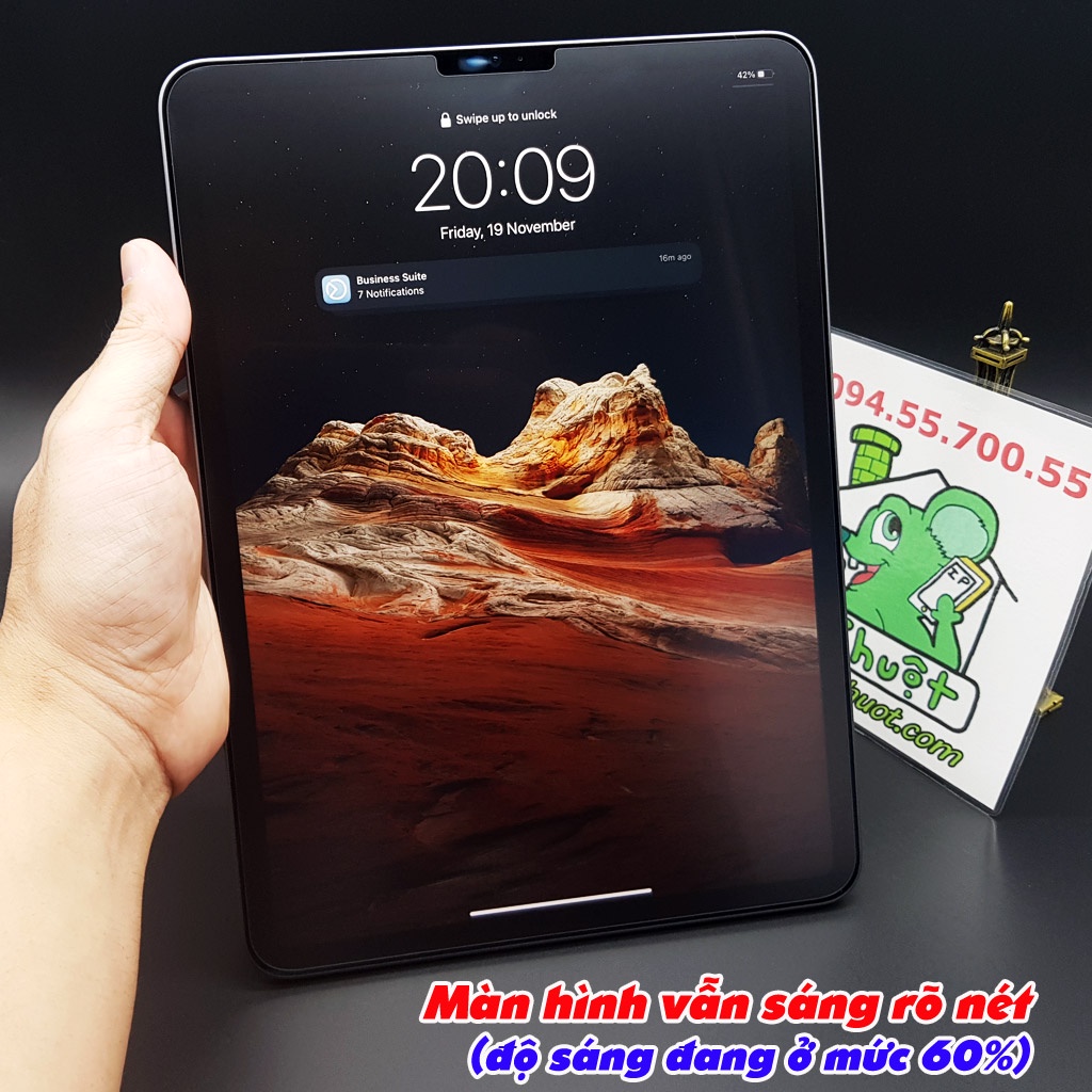 [Nhám Chống Vân Tay-Ảnh Thật] Kính CL iPad Pro 11&quot; 2018/2020/M1 2021/ M2 2022 Cường Lực Chống Va Đập