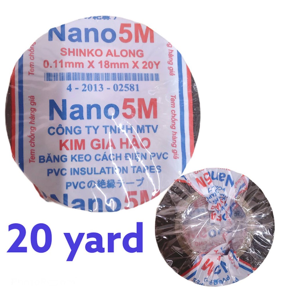 băng keo điện nano 5m 20y yard