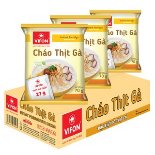 Cháo thịt gà có gói thịt thật vifon 70g/gói
