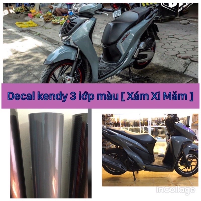 Decal Xám Xi Măng Dán Oto Xe Máy Chuẩn 3Lớp
