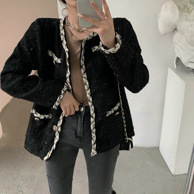 Áo tweed dạ sang trọng