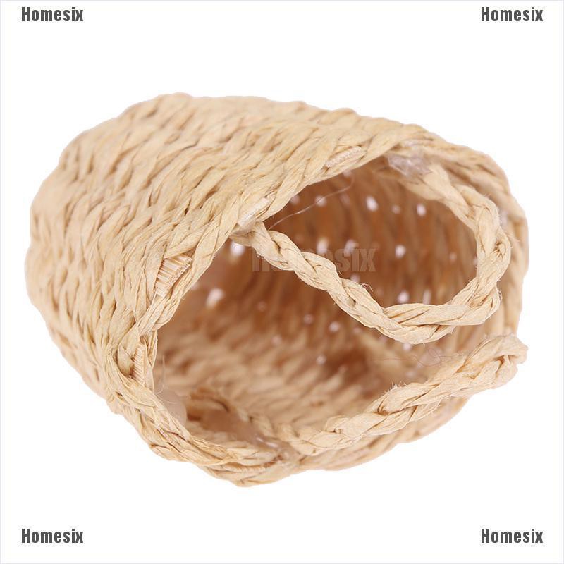 [HoMSI] 1:12 Dollhouse Mini Rattan Hand-woven Vegetable Food Storage Basket Doll Decor SUU