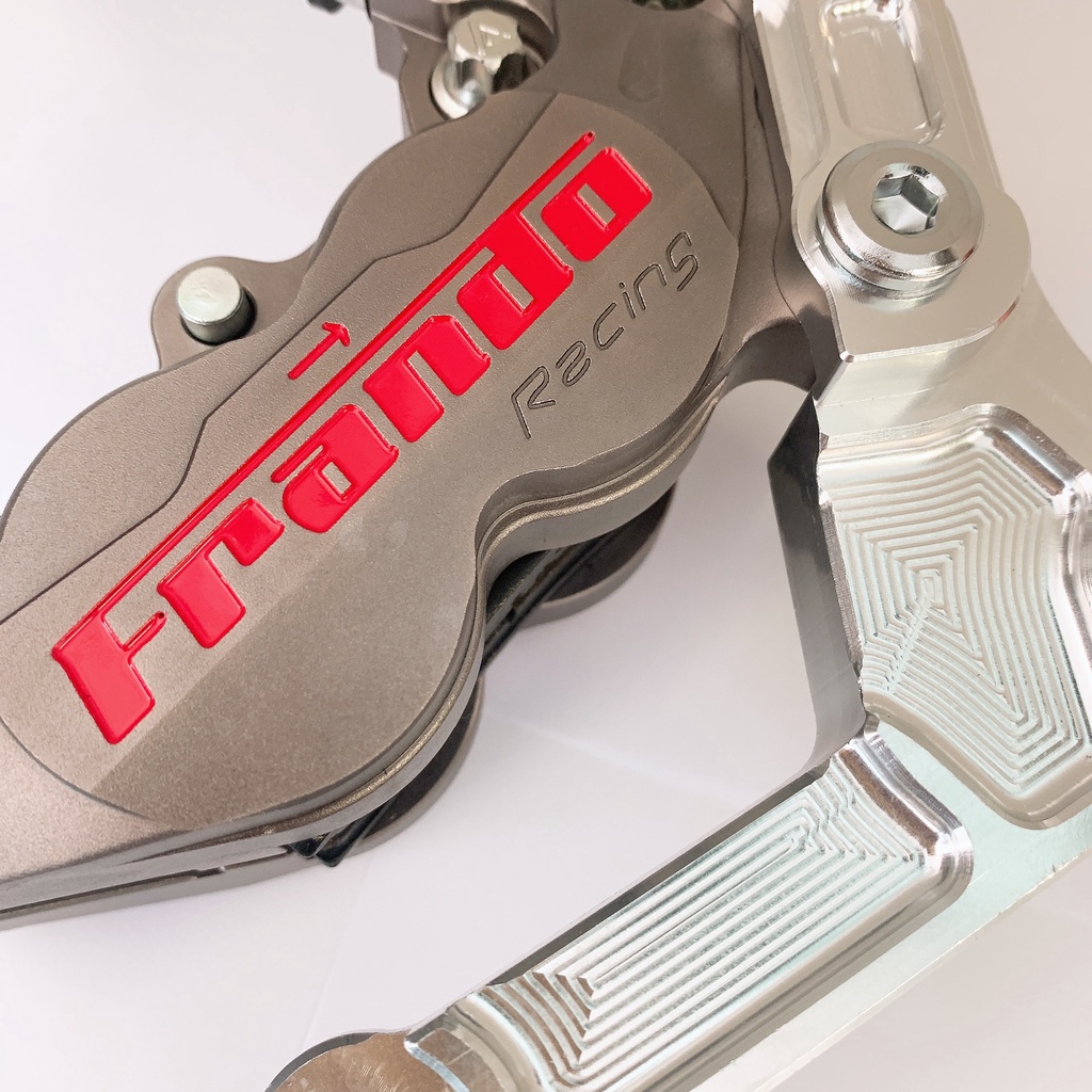 CHÍNH HÃNG 100% ❌ COMBO HEO_DẦU MOD FRANDO 4PISTON ĐỐI XỨNG (Màu Xám) ❌ PÁT TRƯỚC_CNC XE VARIO đi đĩa size 260mm 267mm