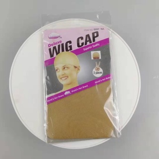 2 gói lưới trùm tóc trơn dùng đội tóc giả wig cap trơn