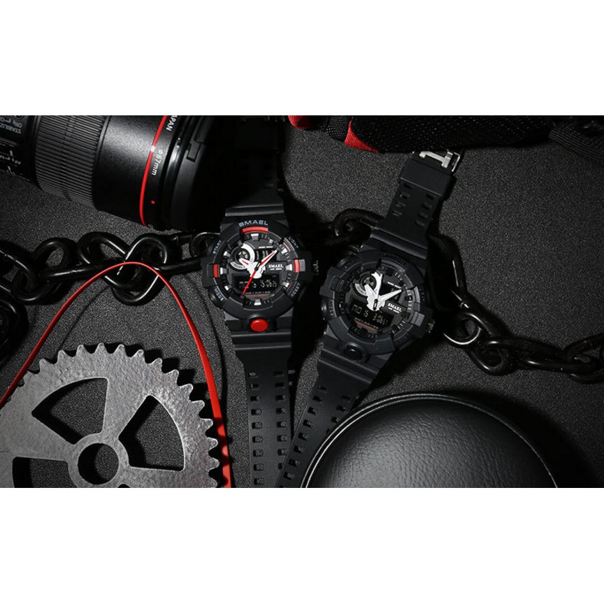 Đồng Hồ Nam Thể Thao SMAEL 1642 Chính Hãng Chống NướcThiết Kế Hầm Hố Dây Cao Su Bền Pin Trâu | BigBuy360 - bigbuy360.vn